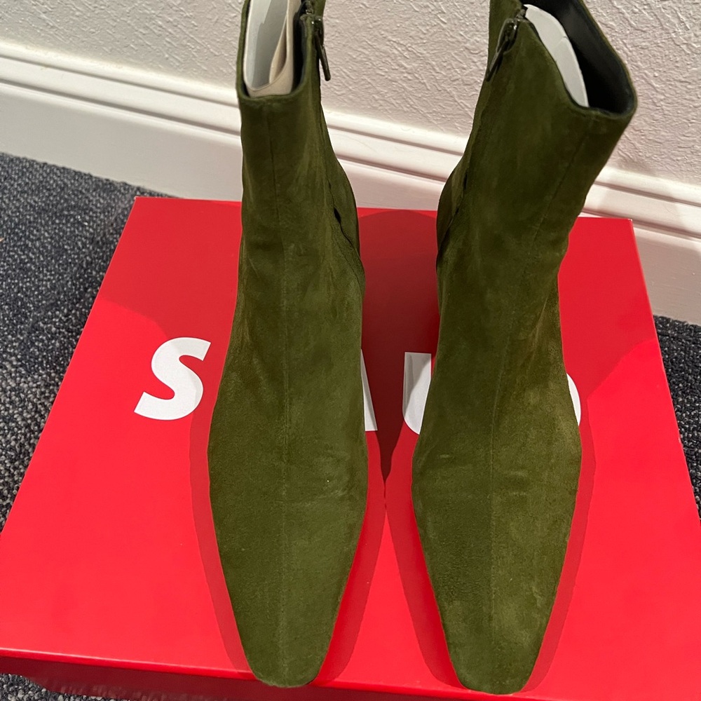 Beautiful green Staud booties!